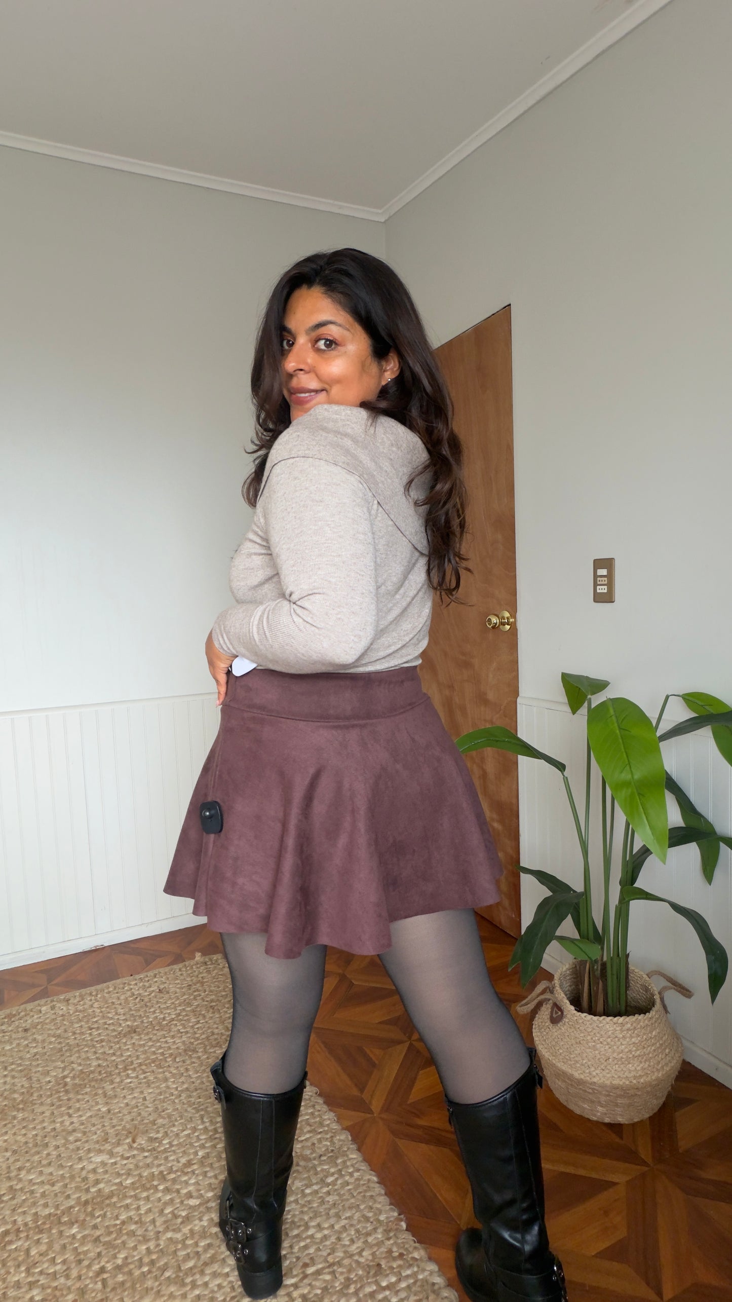 Falda gamuza tablas