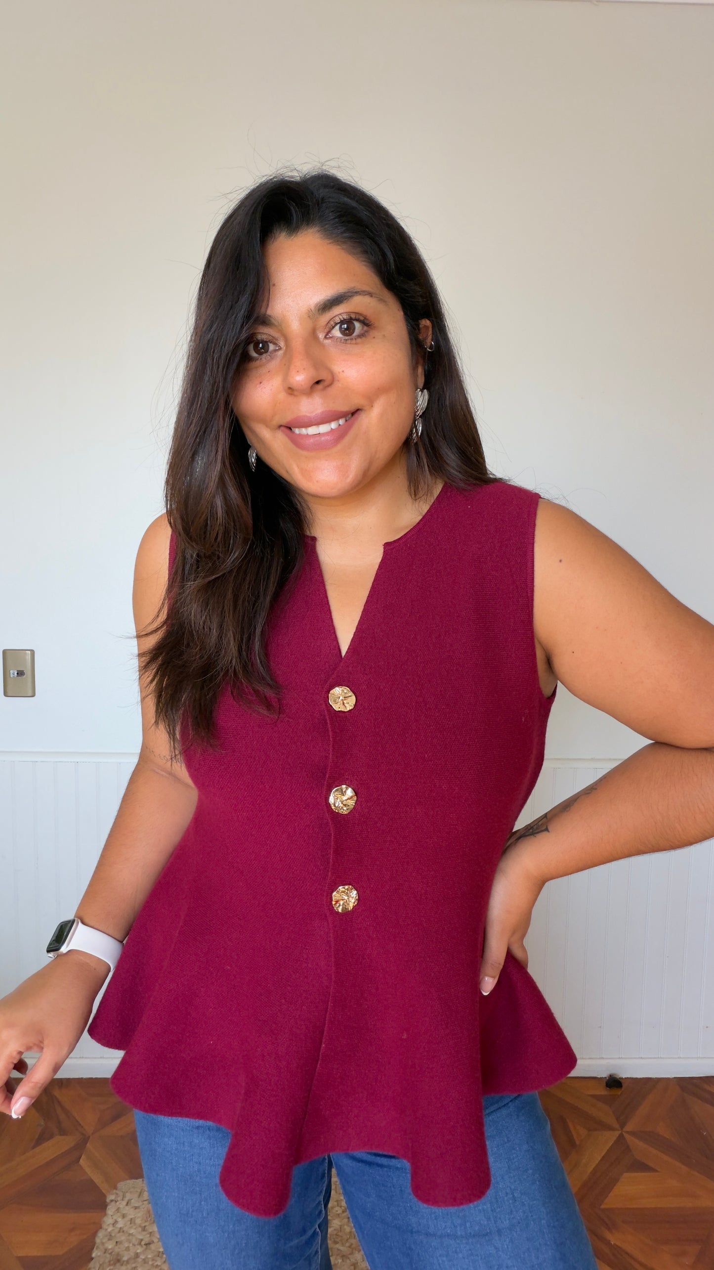 Vest peplum
