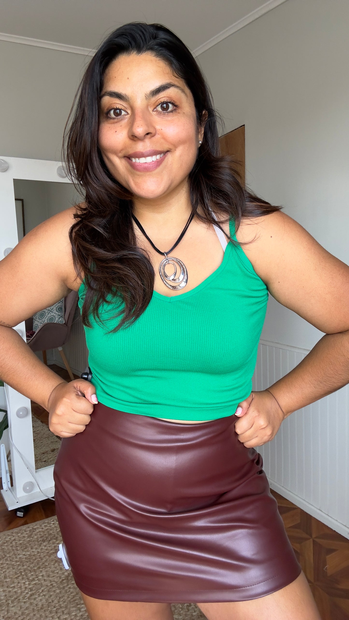 Crop top escote V