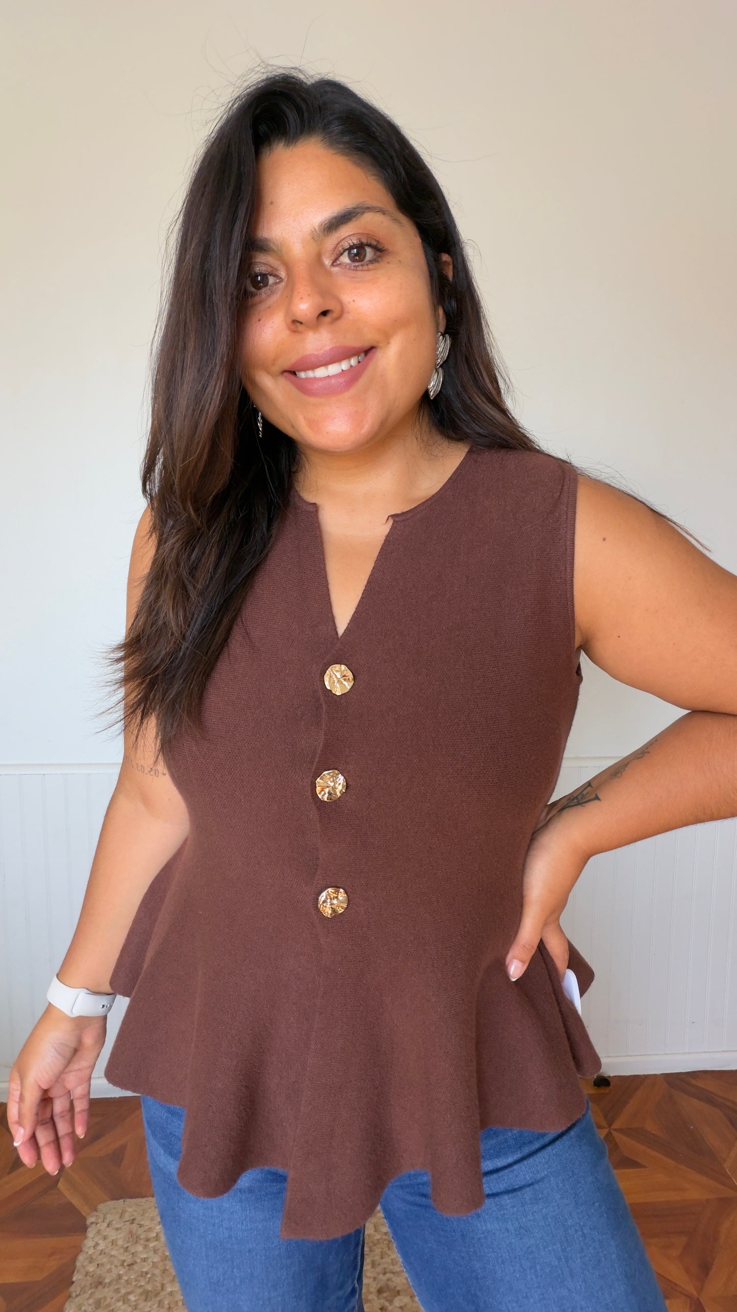 Vest peplum