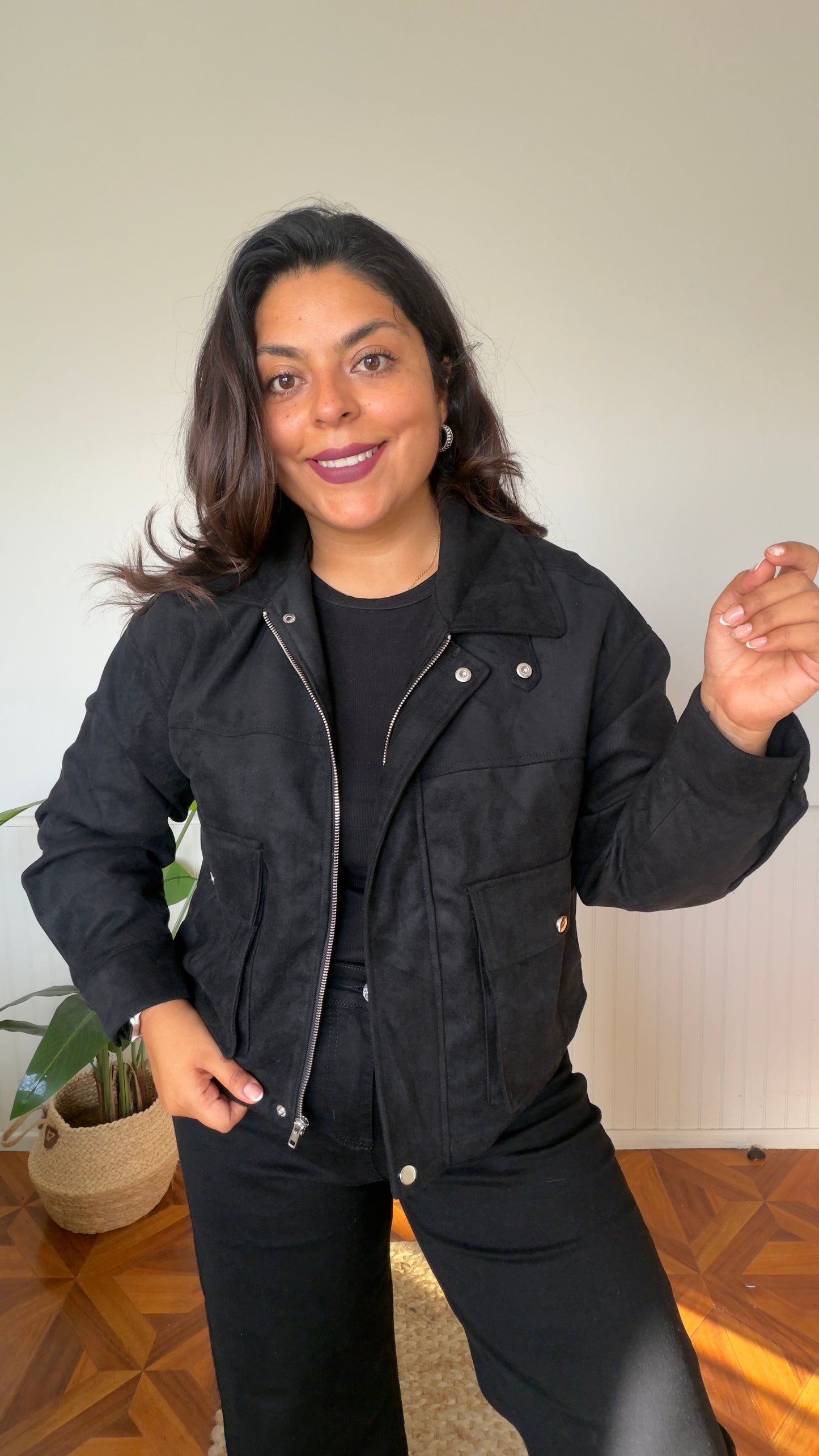 Chaqueta gamuza Oversize