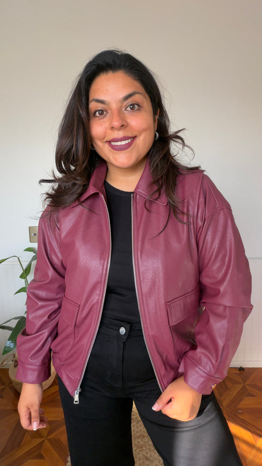 Chaqueta eco cuero