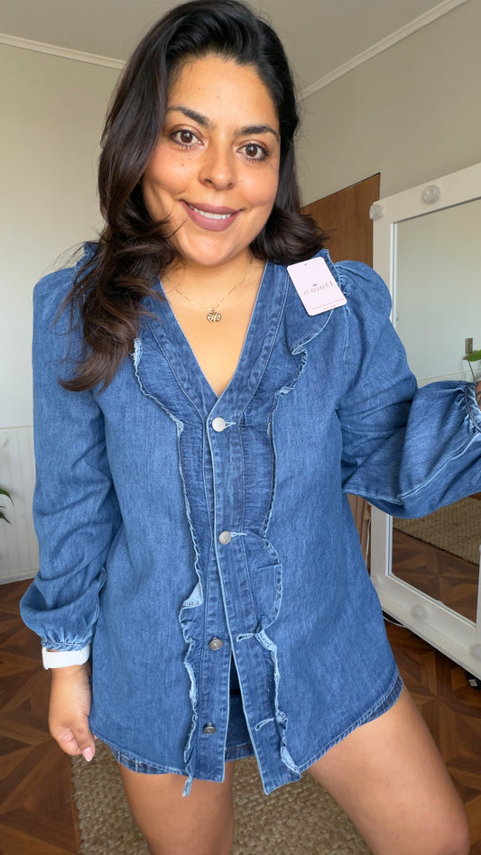 Camisa vuelos jeans
