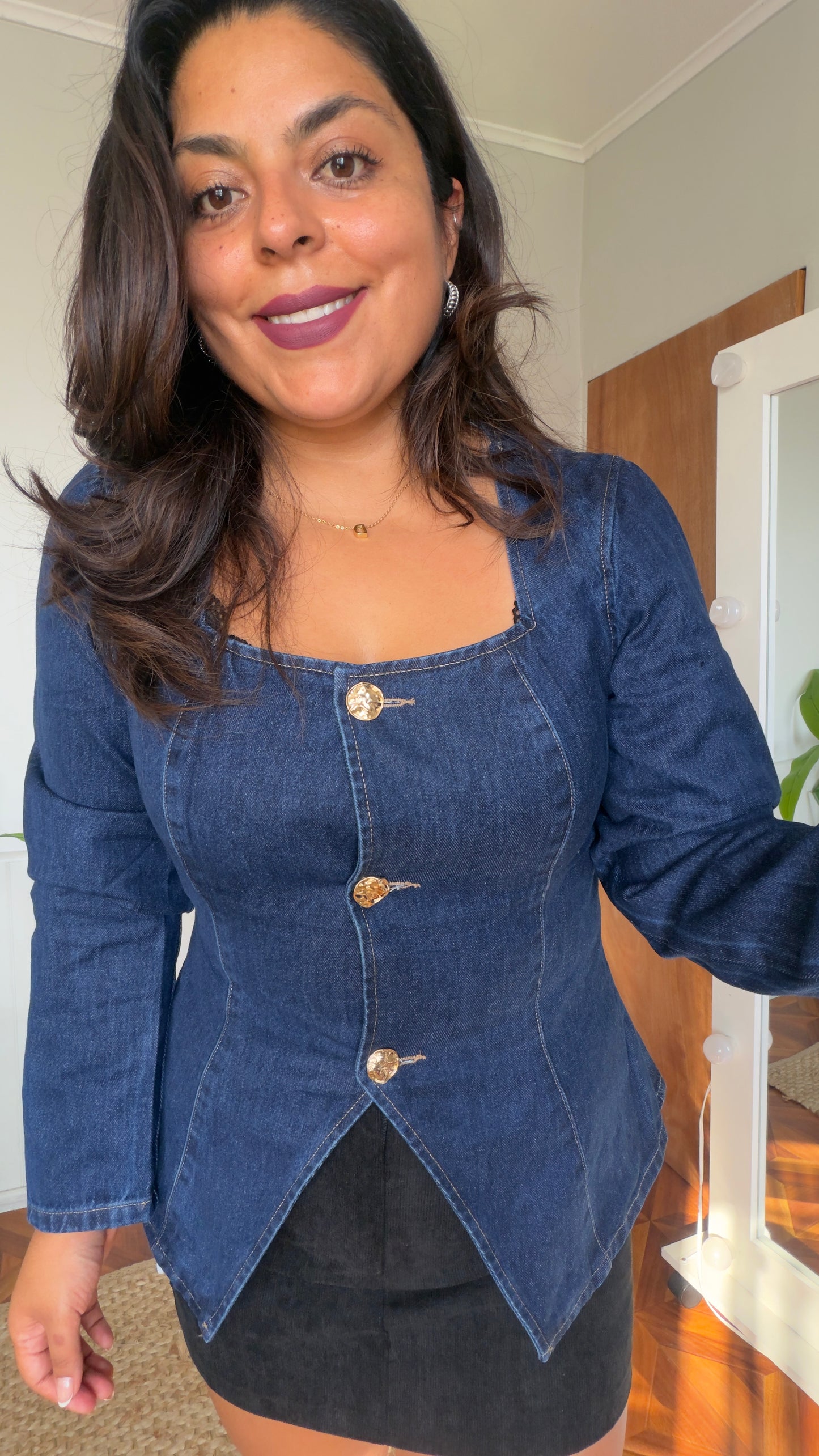 Chaqueta manga larga jeans
