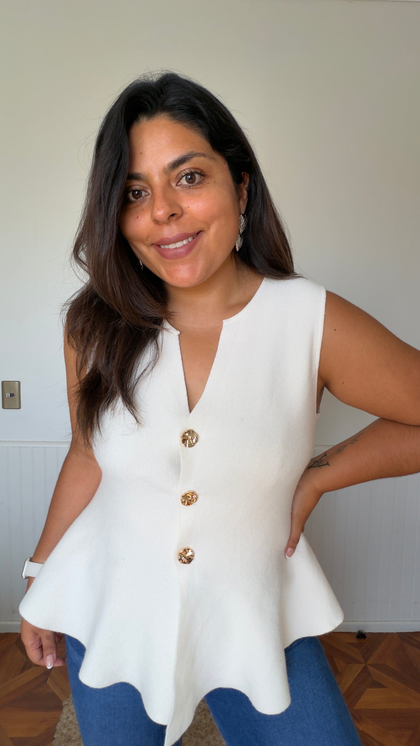 Vest peplum