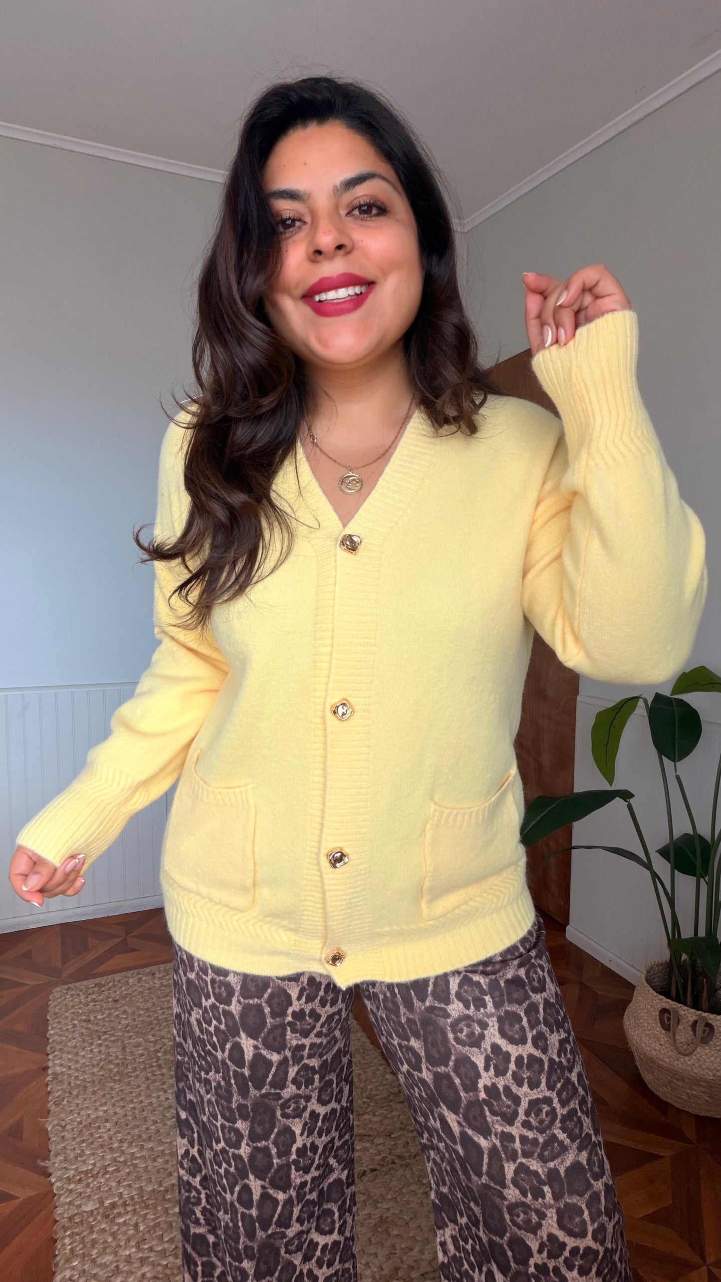 Cardigan tejido