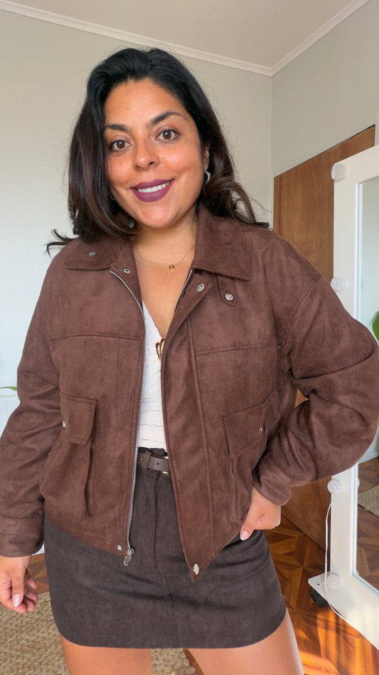 Chaqueta gamuza Oversize