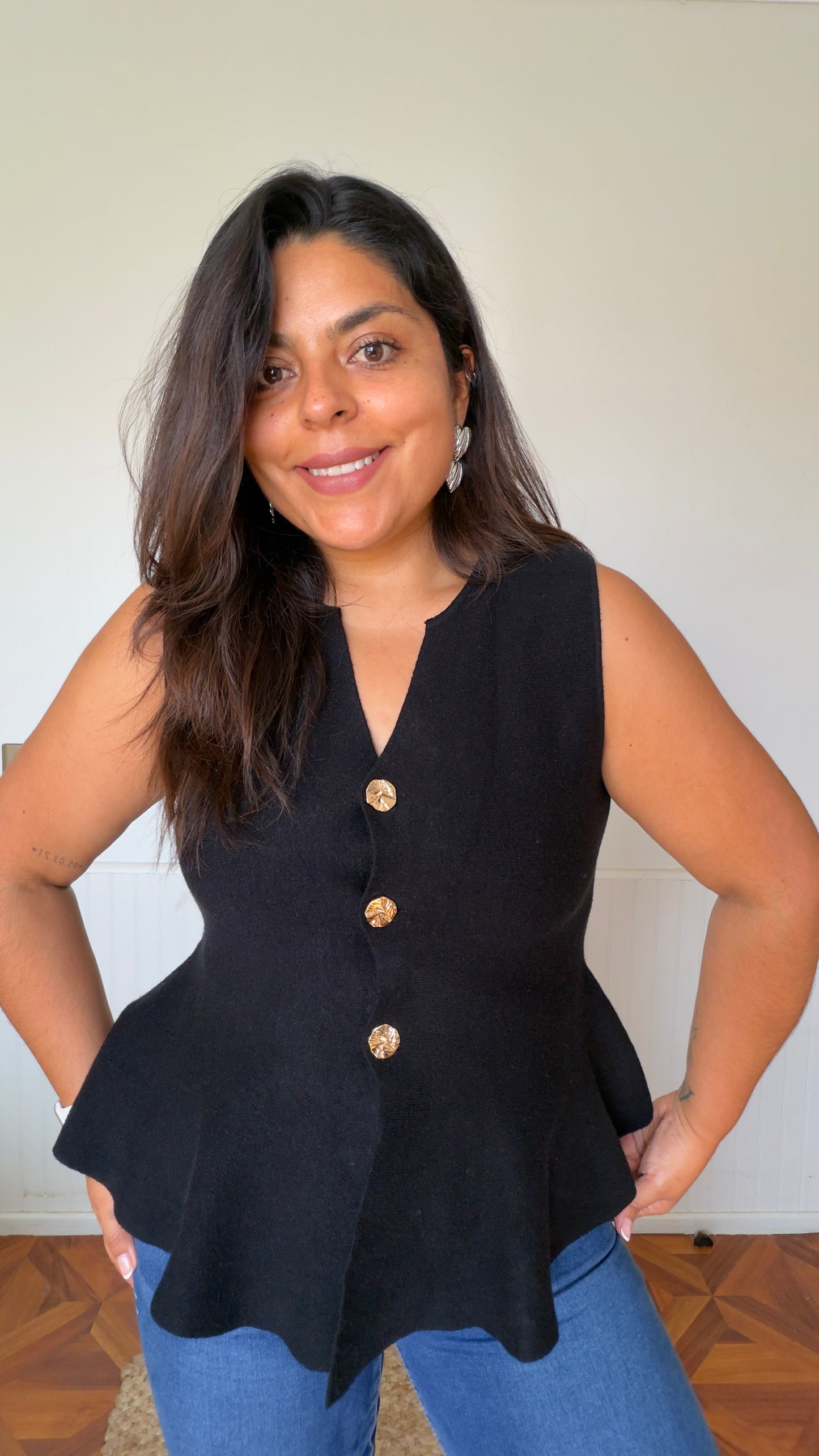 Vest peplum