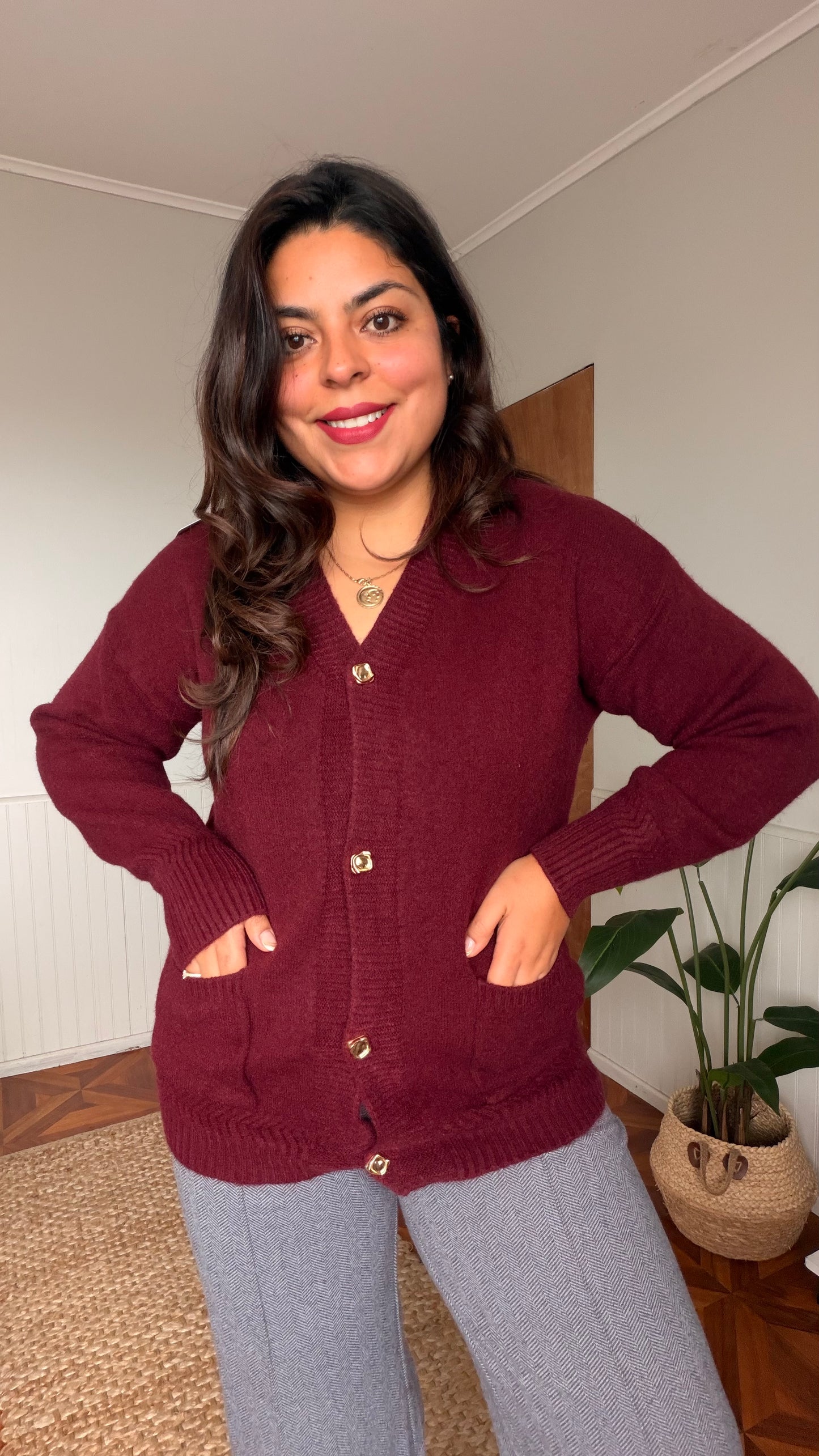 Cardigan tejido