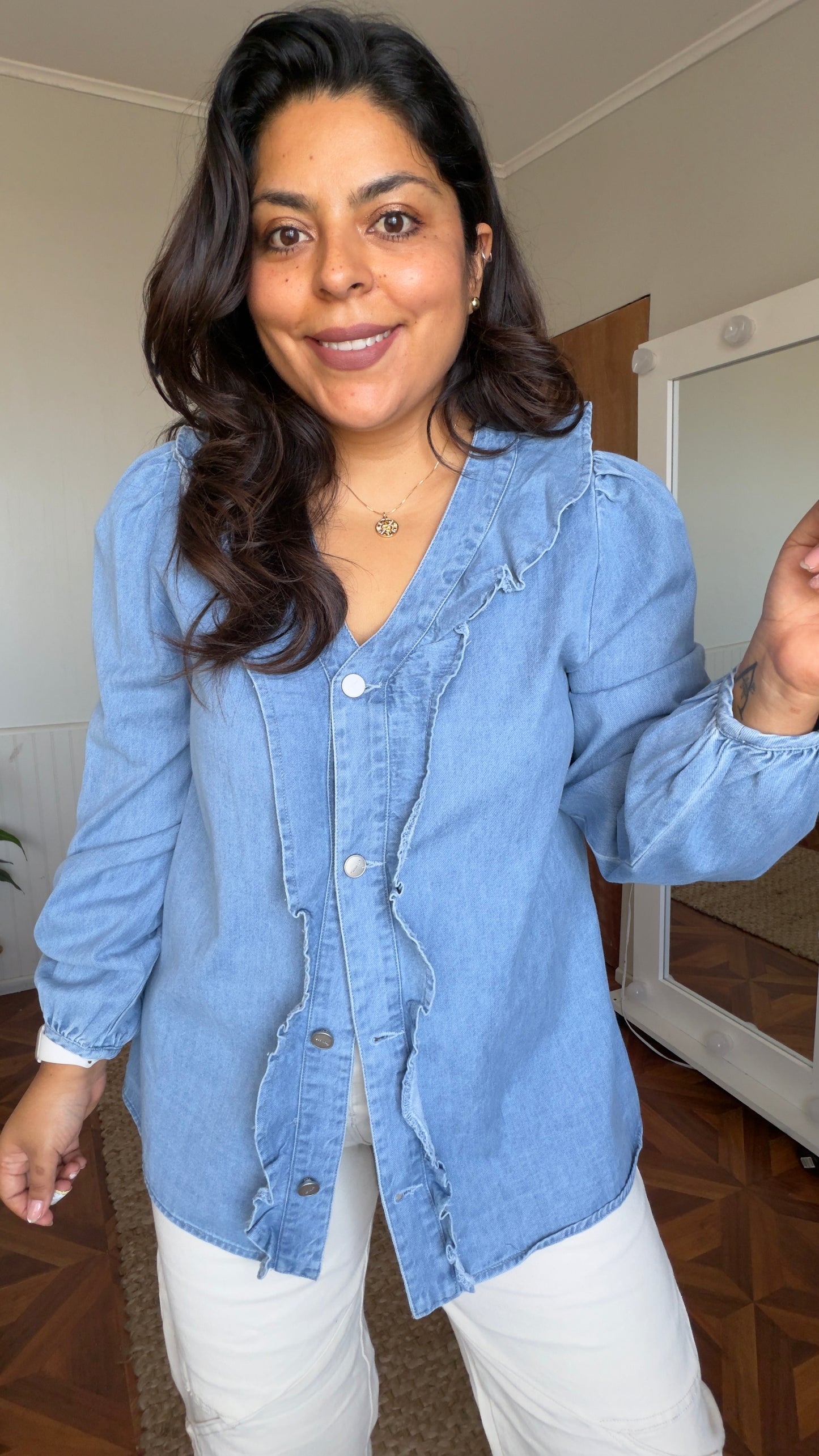 Camisa vuelos jeans