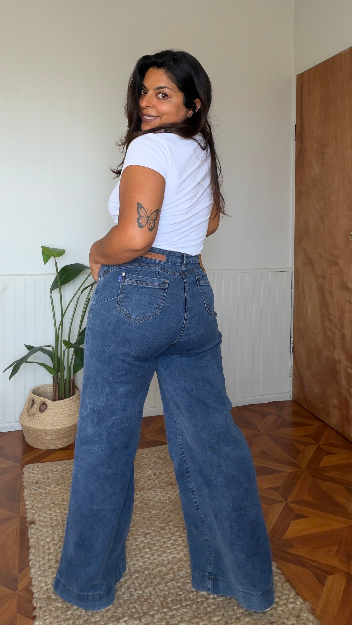 Jeans jaspeado