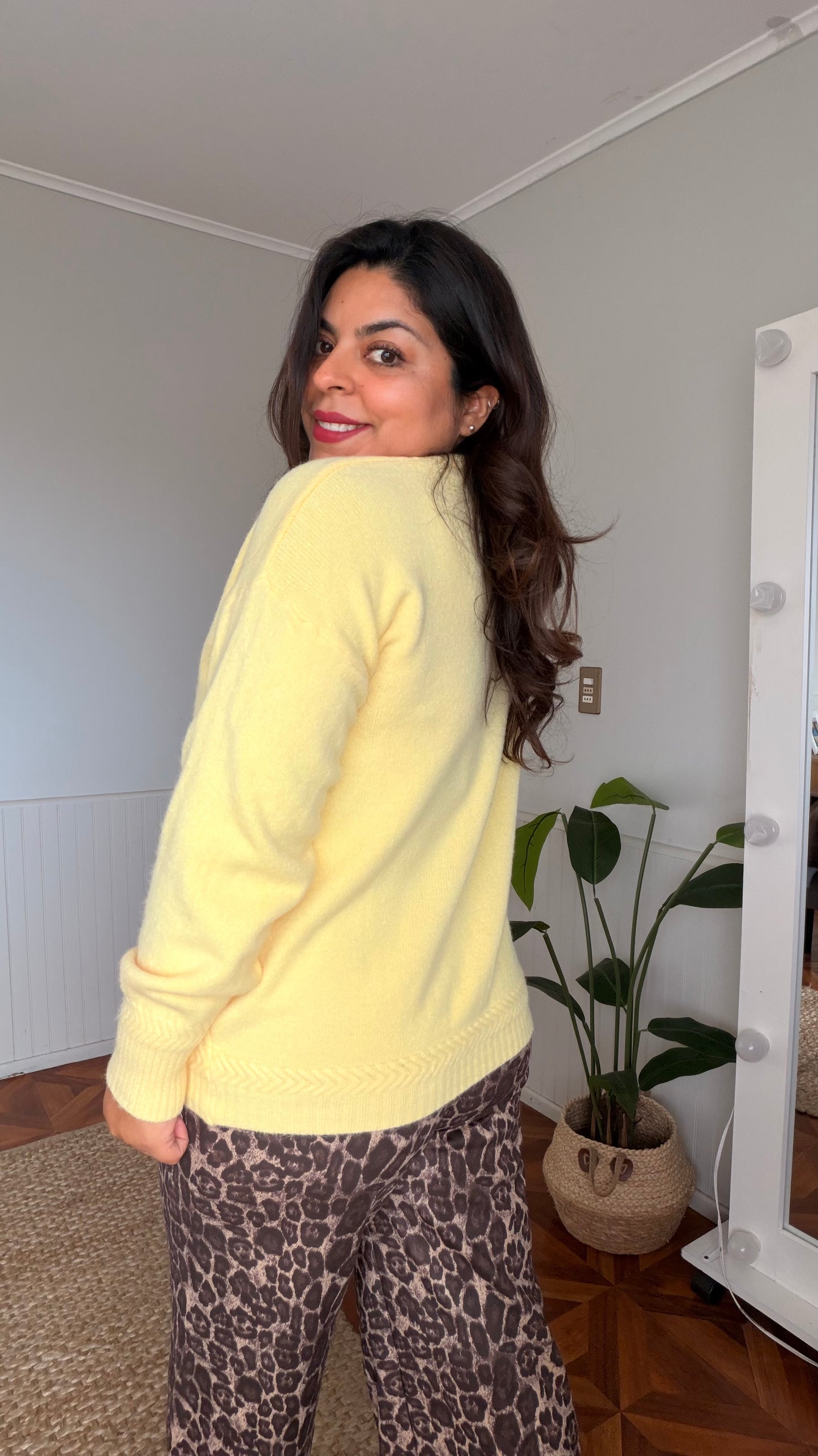 Cardigan tejido