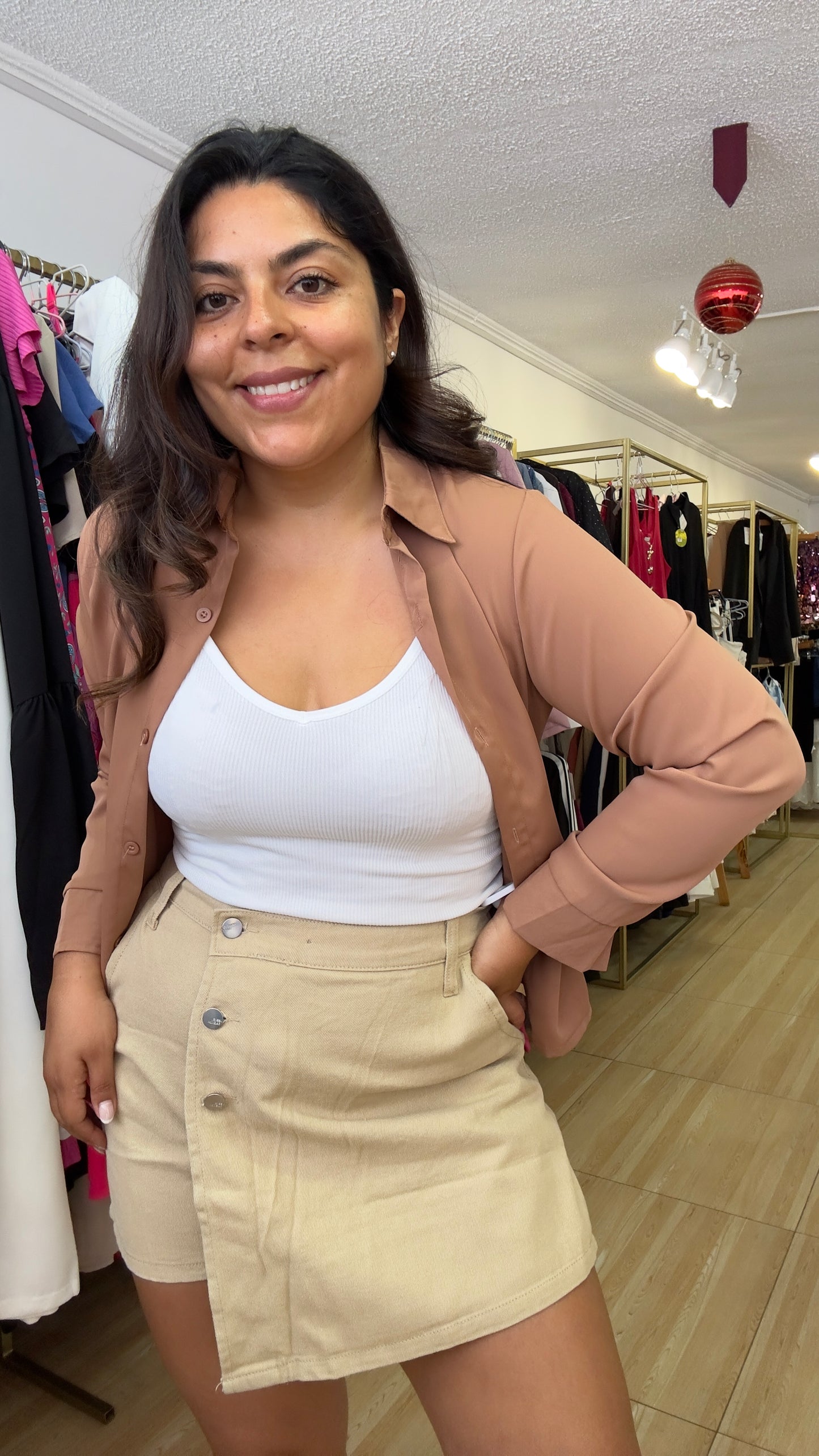 Falda short jeans
