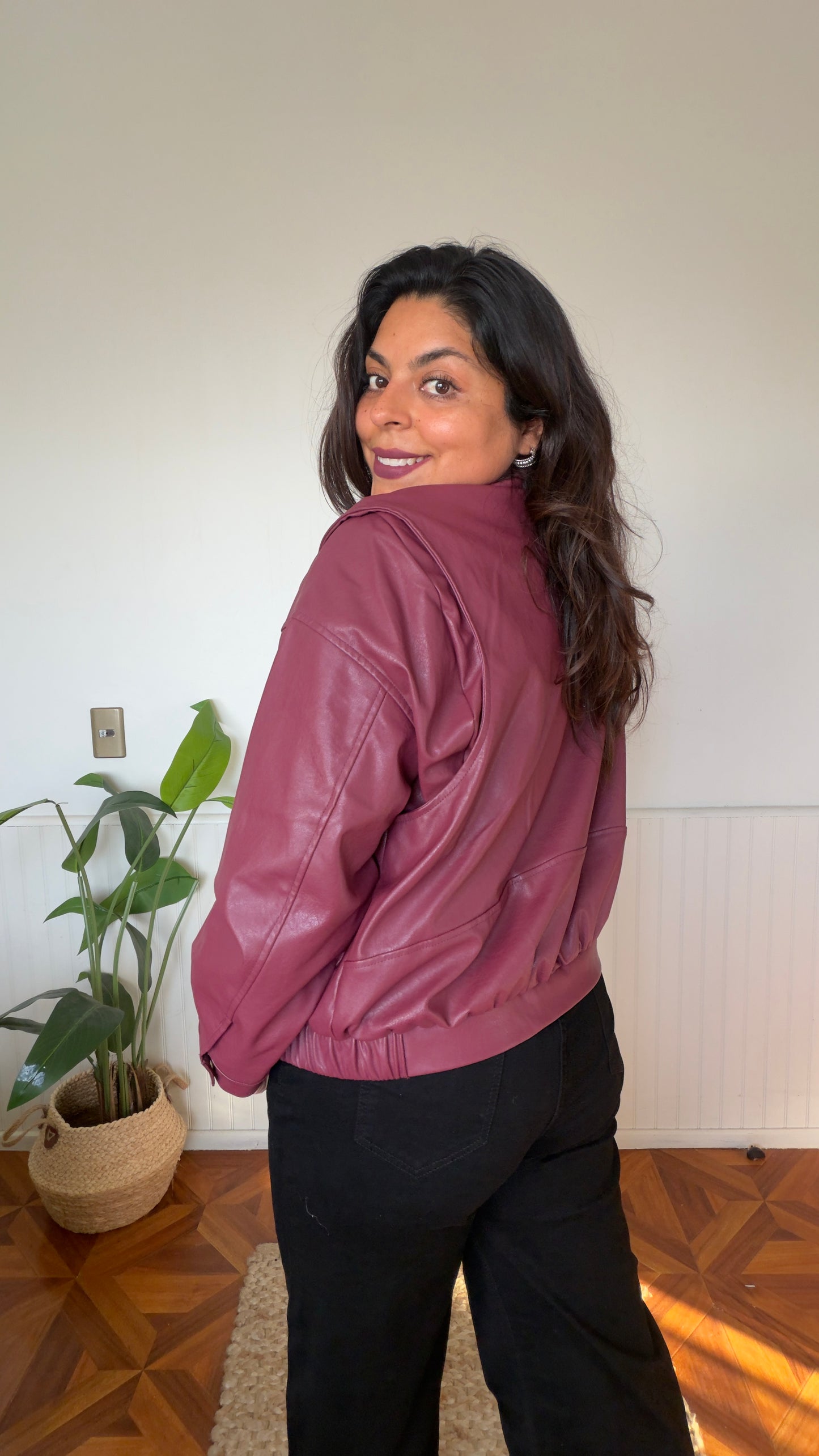 Chaqueta eco cuero