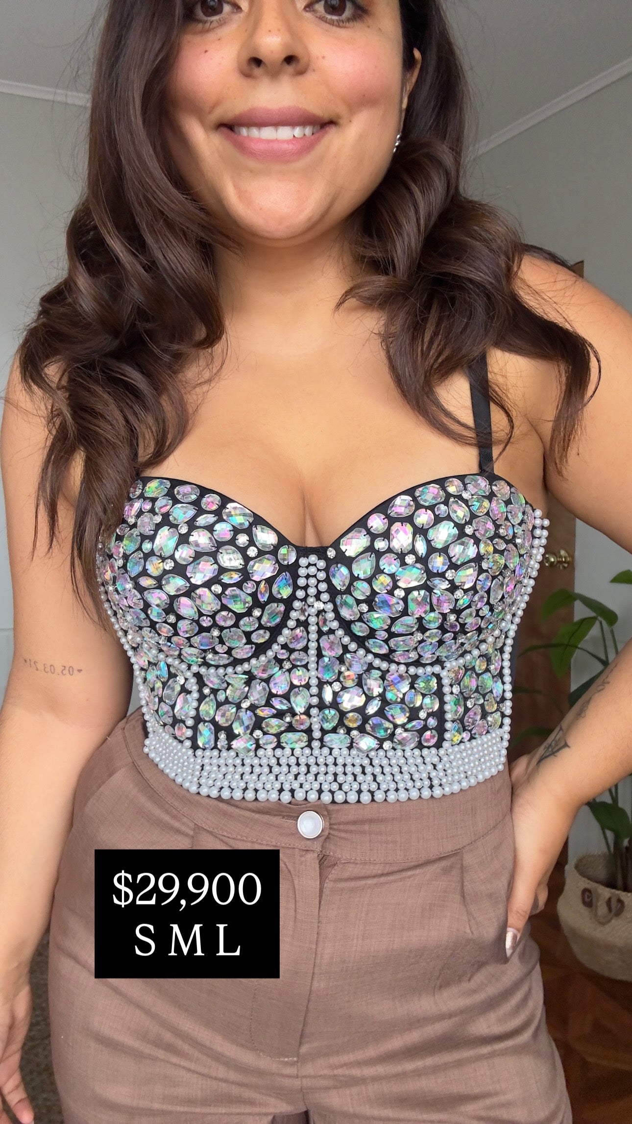 Crop Top Pedrería