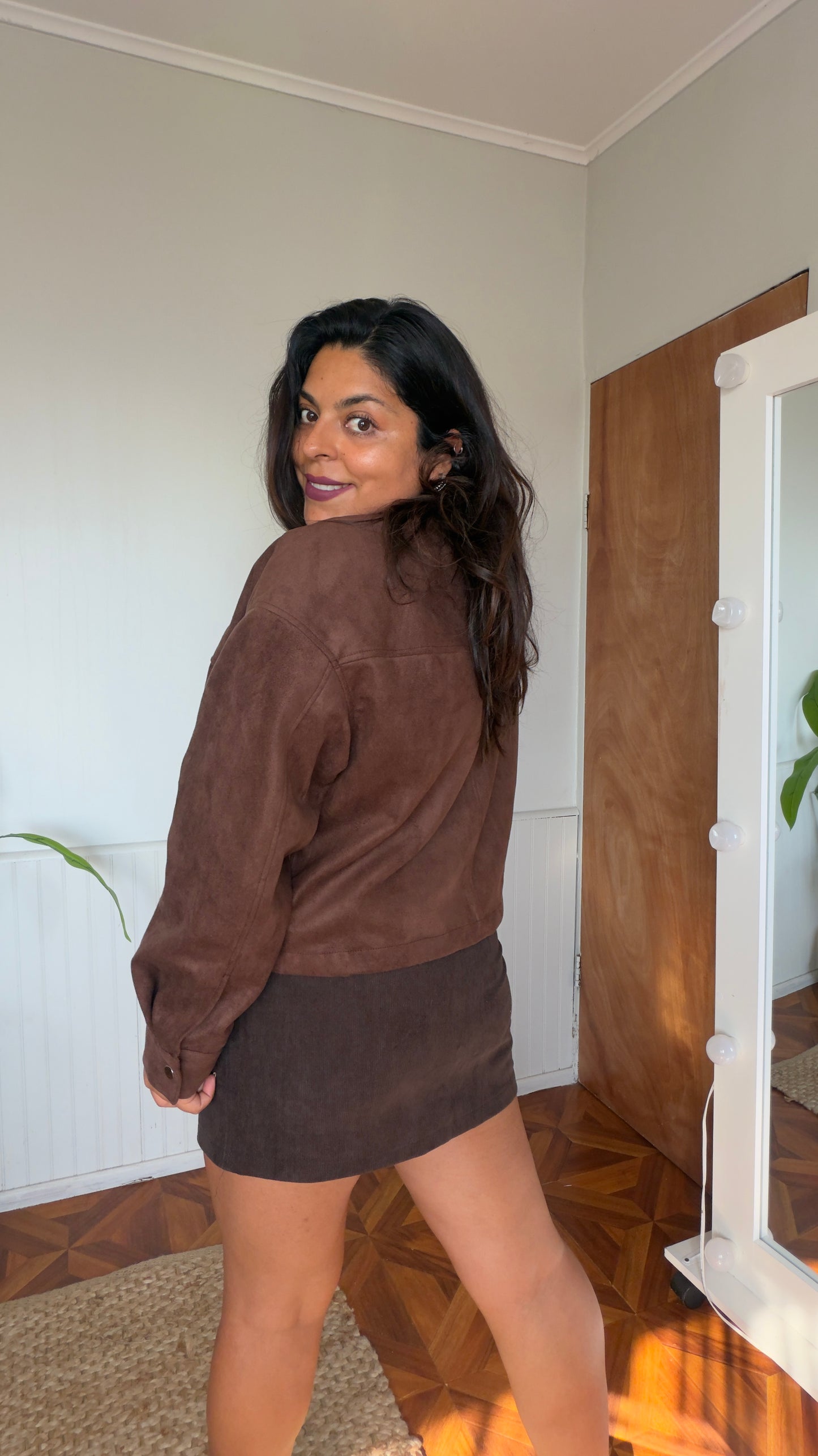 Chaqueta gamuza Oversize