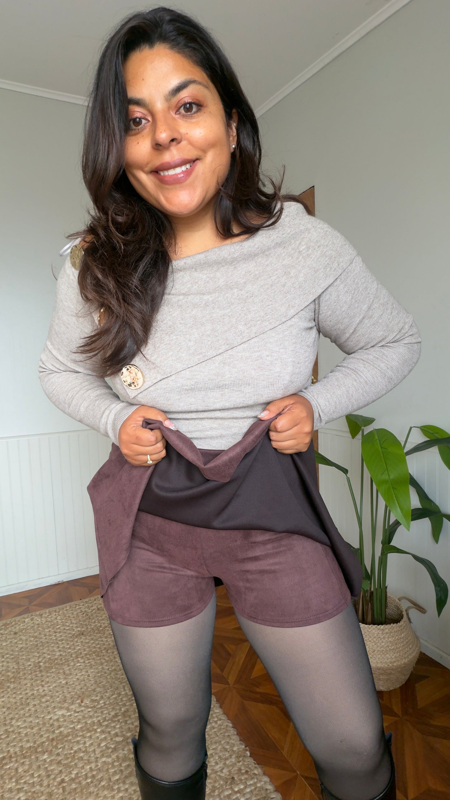 Falda gamuza tablas
