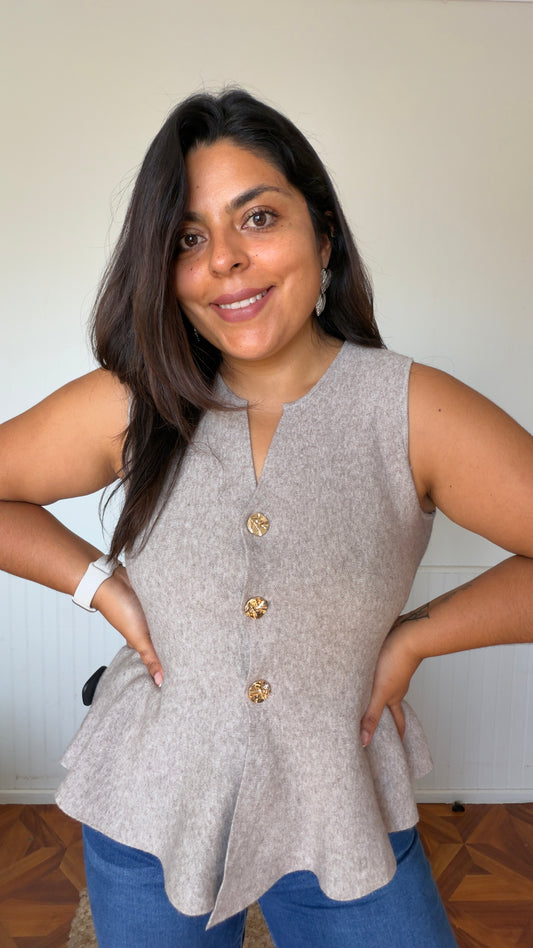 Vest peplum
