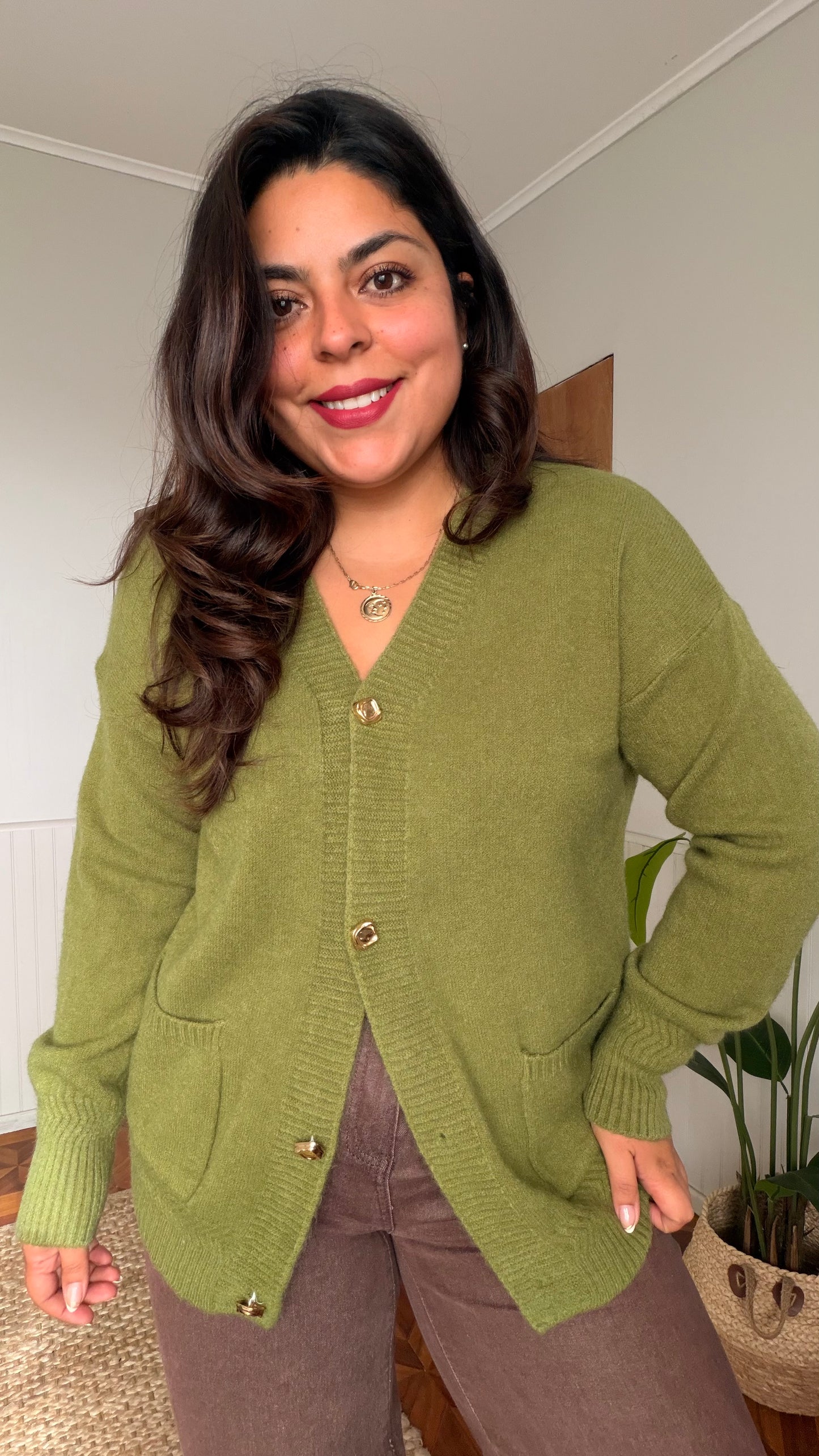 Cardigan tejido