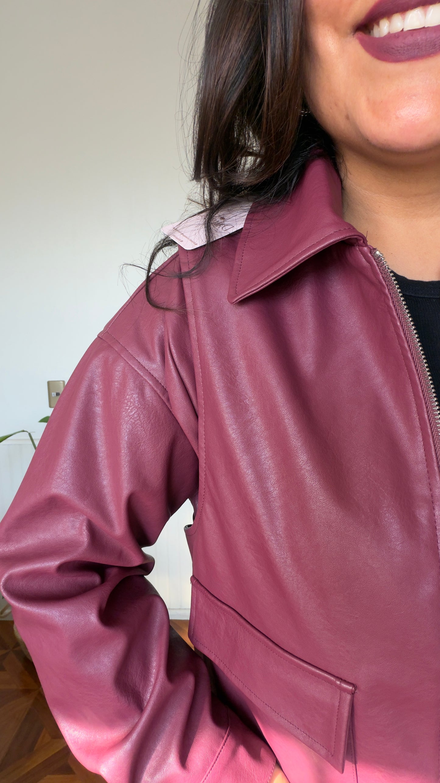 Chaqueta eco cuero