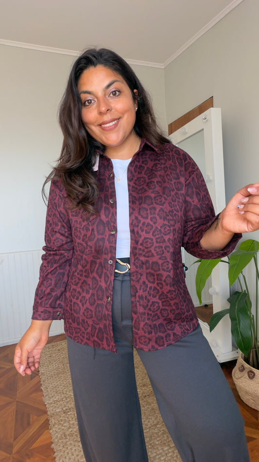 Sobre camiza animal print