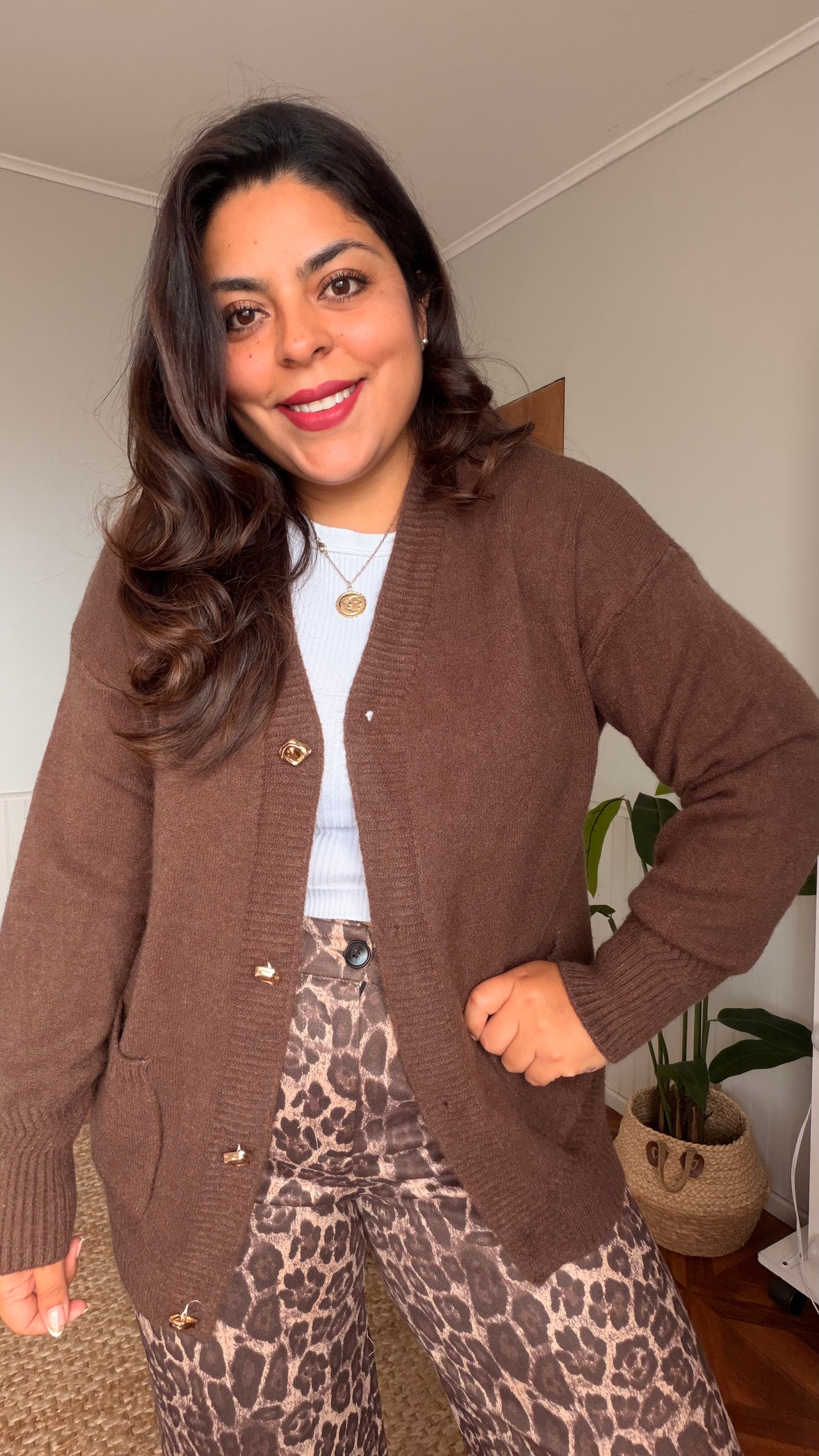 Cardigan tejido
