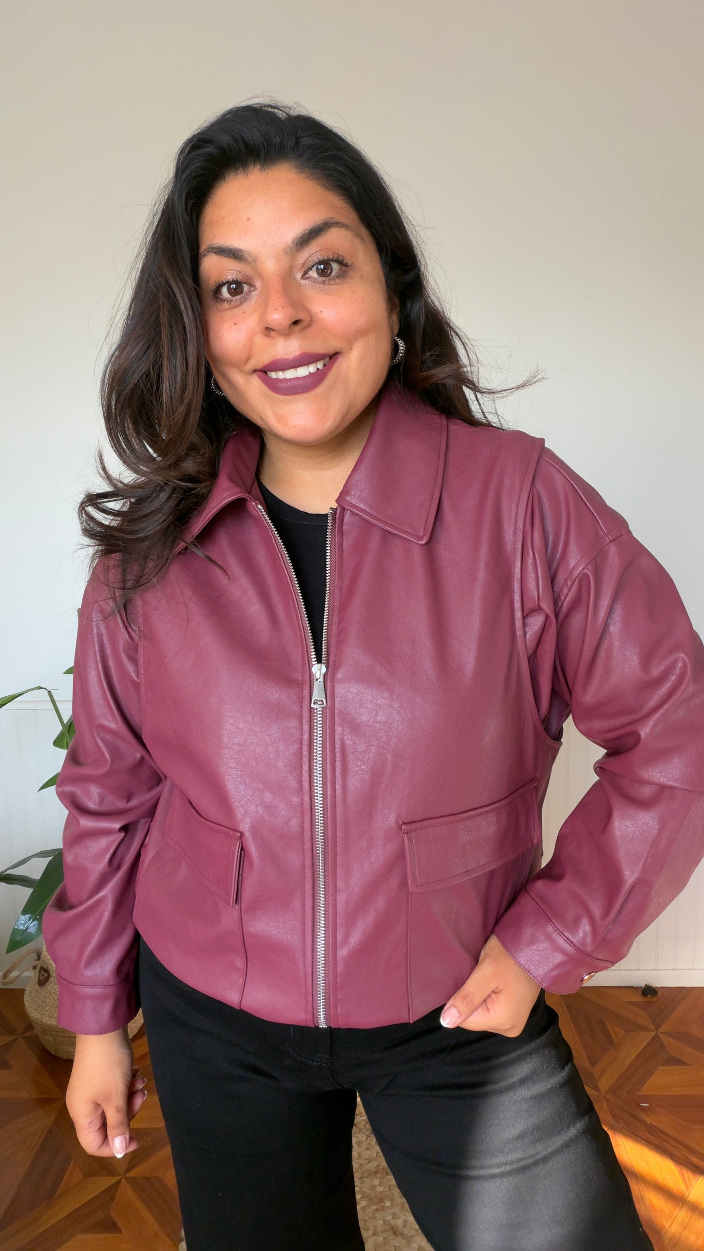 Chaqueta eco cuero