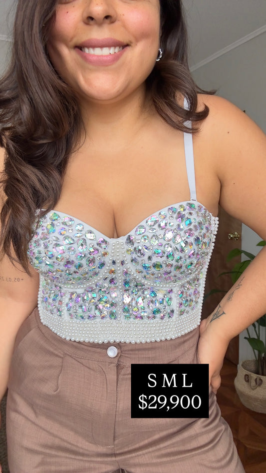 Crop Top Pedrería