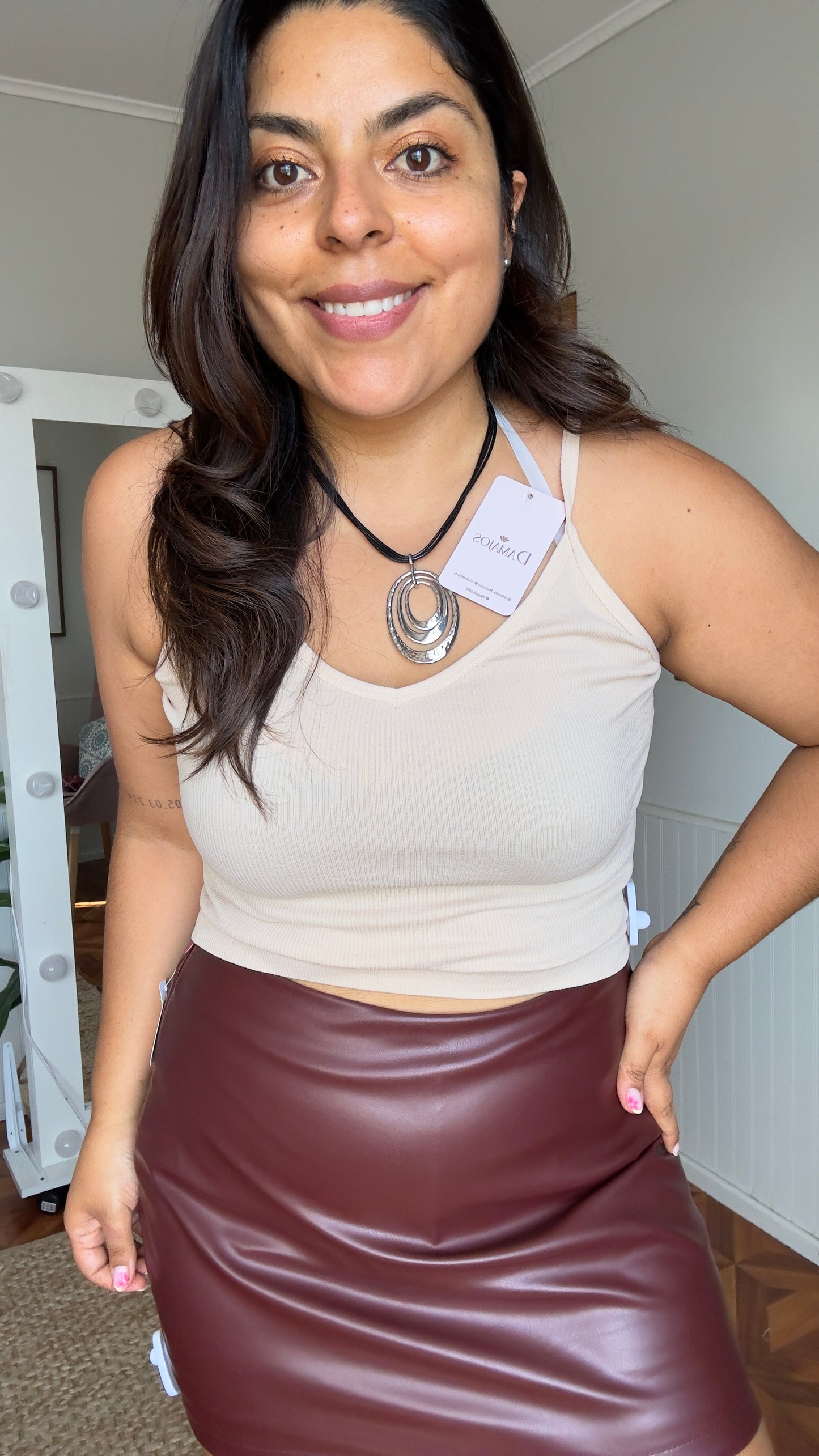 Crop top escote V
