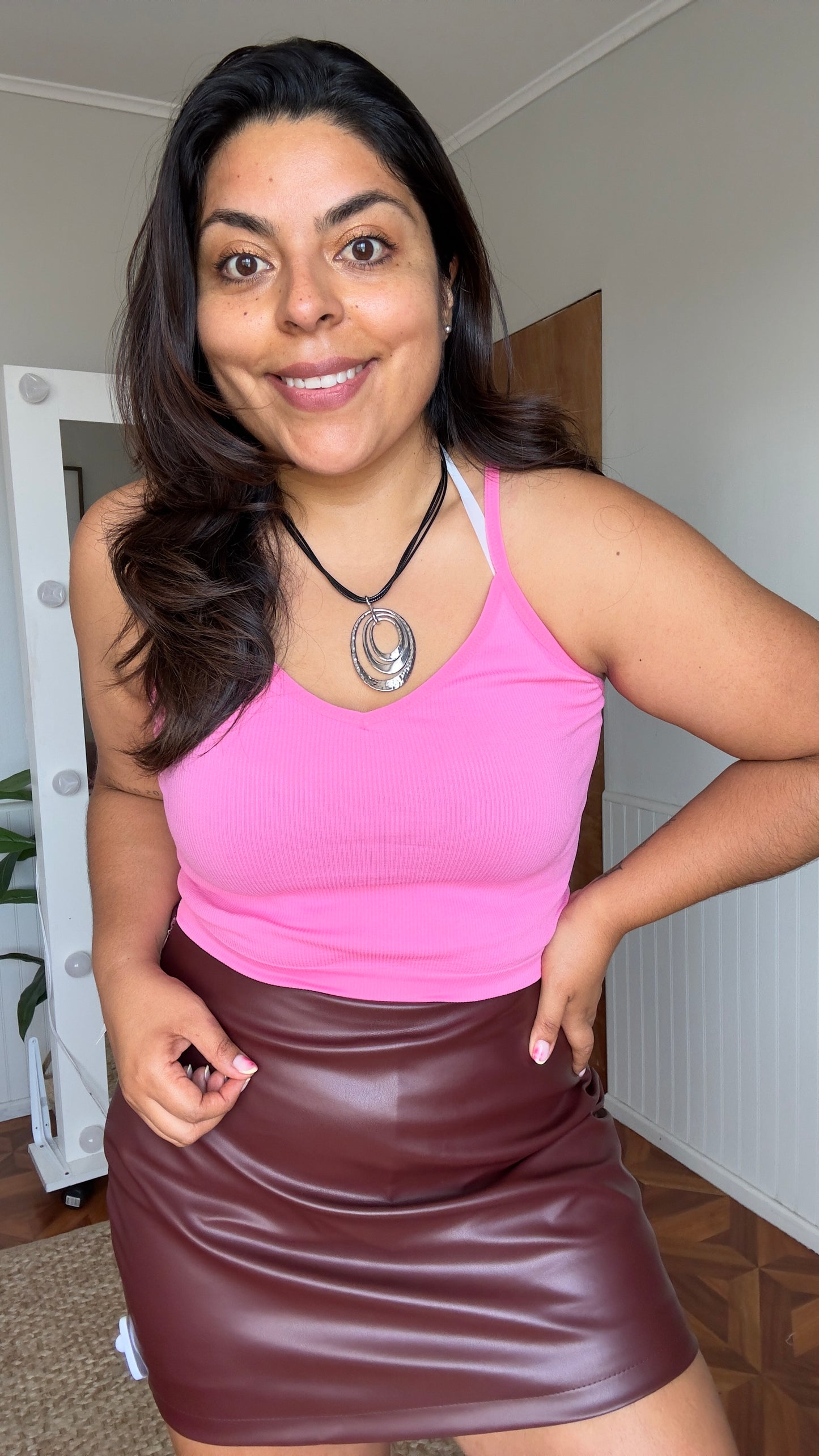 Crop top escote V