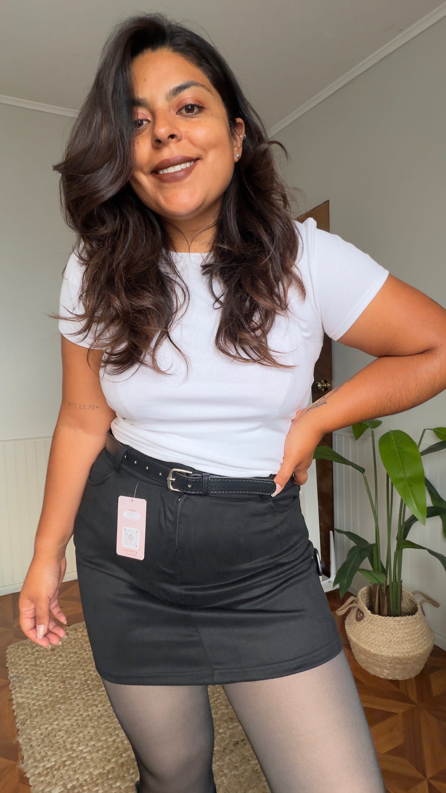 Falda gamuza