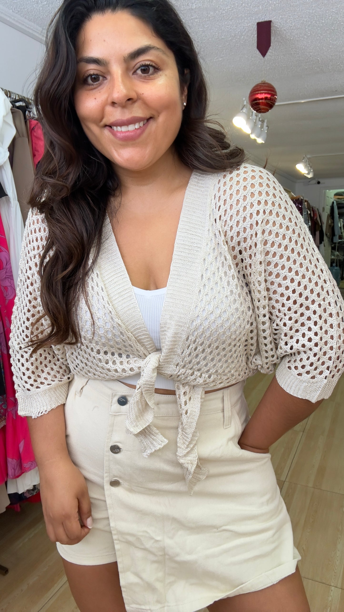 Falda short jeans